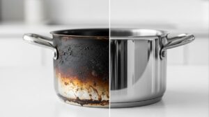 Como recuperar uma panela queimada sem esforço com esse truque caseiro