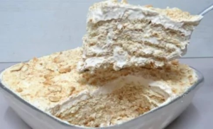 Pavê de Bolacha com Creme