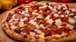 Pizza de Palmito com Bacon uma combinação irresistível