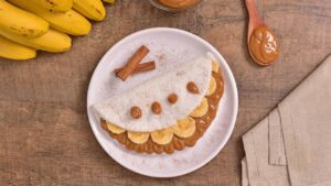 A Tapioca Quente que Abraça a Banana e Beija o Doce de Leite! Dos Deuses!