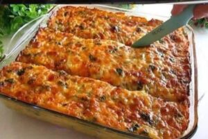 Quando faço essa receita de Torta de Carne Moída Assada no Forno não sobra nem um pedacinho!