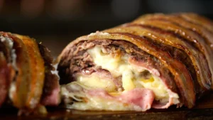 Esse Rocambole de Carne Vai Deixar Todo Mundo na Mesa Pedindo “Só Mais Uma Fatia, Por Favor!”