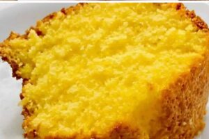 Toda vez que faço esse bolo de flocão de milho o pessoal pede bis