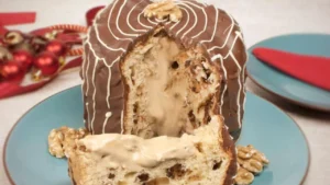 Chocotone de doce de leite com nozes para impressionar no Natal