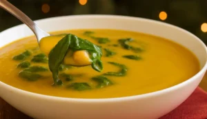Sopa de Grão com Espinafres Cremosa e Deliciosa: A Receita Fácil para Aquecer seus Dias Frios e Nutrir o Corpo