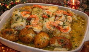 Bacalhau no Forno com Camarão: A Receita Irresistível que Vai Desaparecer da Sua Mesa em Tempo Recorde!