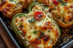 Pimentões Recheados Rápidos e Saborosos: A Receita Perfeita que Conquista a Todos e Não Sobra Nem o Cheirinho (Ideal para Almoço, Jantar e Renda Extra!)