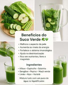 Suco Verde: O Detox Natural que Sua Pele e Corpo Precisam