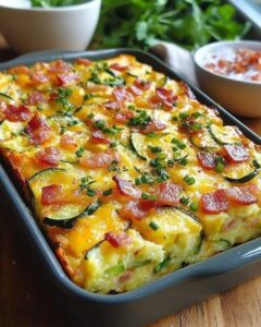 Receita de Omelete de Forno com Bacon e Abobrinha: Uma Delícia que Vai Te Surpreender!