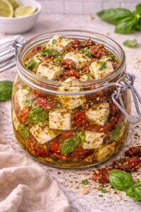 Como Fazer Conserva de Queijo com Tomate Seco no Azeite Que Parece de Restaurante Italiano (Pronta em Minutos)