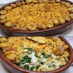 Descubra Como Preparar um Bacalhau com Broa e Batatinhas Que Vai Surpreender Sua Família em Menos de 30 Minutos!