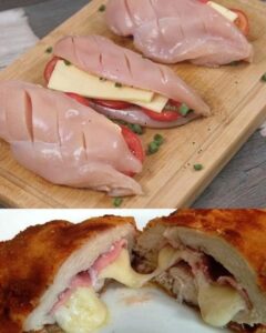 Frango Recheado com Queijo e Presunto: Uma Receita Simples e Saborosa Que Vai Surpreender!