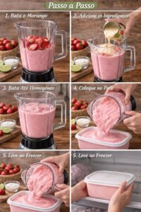 Como Preparar um Sorvete de Morango Cremoso em Casa em Menos de 30 Minutos!