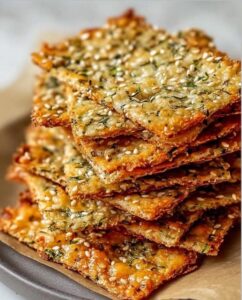 Esses Crackers Caseiros Crocantes Estão Quebrando a Internet: Ficam Prontos em Minutos e São Viciantes de Tão Bons