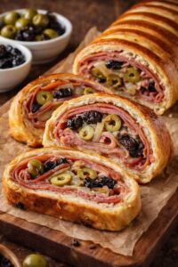 Rocambole de Presunto e Queijo com Azeitonas: Uma Receita Irresistível e Saborosa!