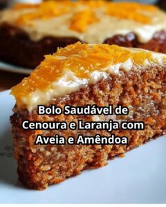 Esse Bolo Saudável de Cenoura e Laranja com Aveia e Amêndoa Está Viralizando – Fofinho, Úmido e Cheio de Sabor!