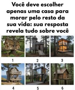 sua resposta vai revelar tudo sobre você.