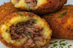 Bolinho de Carne com Mandioca dos Deuses que Some da Travessa