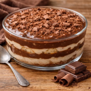 Pavê Cremoso de Chocolate Simples e Irresistível