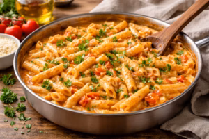 Macarrão de Uma Panela Só Cremoso e Muito Prático