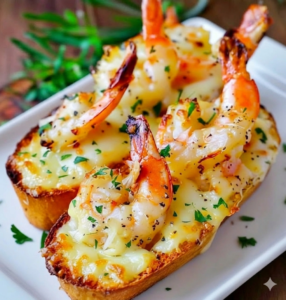 Pão de Alho com Queijo e Camarão: Uma Explosão de Sabor em Cada Mordida!