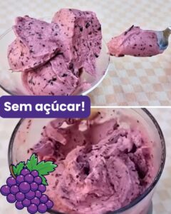 Sorvete de 2 Ingredientes Sem Açúcar de Uva: Refrescante, Natural e Muito Fácil de Fazer