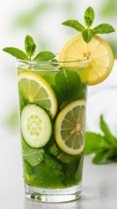 Suco Detox de Limão com Pepino e Hortelã: A Bebida Que Vai Transformar Seu Corpo e Seu Dia!