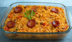 Arroz de Carne no Forno (fica perfeito e com um sabor sem igual)