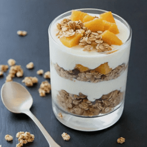 Iogurte de Kefir com Granola Caseira e Mel em 10 Minutos com Piracanjuba