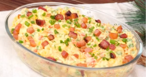 Batatonese de bacon caseira, cremosa e muito saborosa