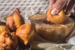 Receita Bolinho de Chuva com Cacau