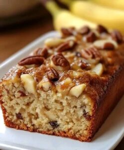 Bolo de Banana, Aveia, Maçã e Nozes – Sabor Caseiro, Nutrição e Conforto em Cada Fatia