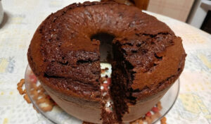 Bolo de chocolate (grande fofo e maravilhoso)