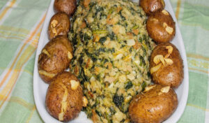 Migas de bacalhau com grelos como a minha avó fazia