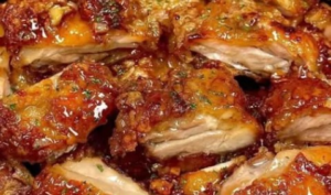 Frango Crocante com Mel e Alho