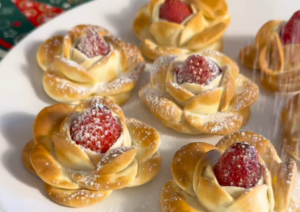 Essas Rosas de Entrada com Morango e Brigadeiro que todo mundo acha que veio de confeitaria chique