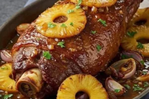 Pernil Assado com Abacaxi: A Receita Festiva e Descomplicada que Perfuma Sua Casa e Vira Tradição em Festas e Encontros Especiais