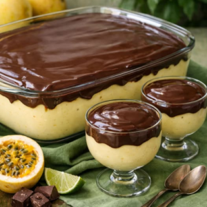 Mousse de Maracujá com Cobertura de Chocolate Nestlé: O Segredo para uma Sobremesa Irresistível em 20 Minutos e um Negócio Lucrativo!
