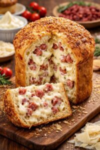 Panetone Salgado de Calabresa com Catupiry