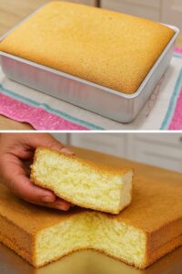 Pão de ló simples e saboroso