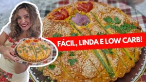 A Torta De Frango Low Carb Mais Linda Do Natal! Com Glicemia Controlada!