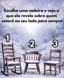 Escolha uma cadeira para descobrir o que ela revela sobre a pessoa que vai ficar ao seu lado para sempre