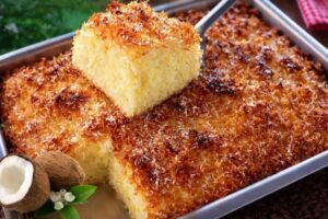 Bolo Cuca Fofinho Mais Irresistível da Sua Vida com Farofinha Crocante por Cima