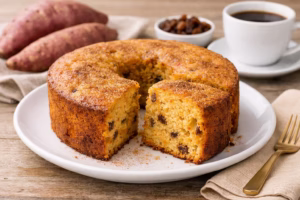Bolo de Batata Doce Sem Açúcar Fofinho