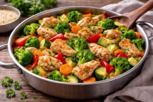 Frango com Legumes Leve, Nutritivo e Muito Saboroso