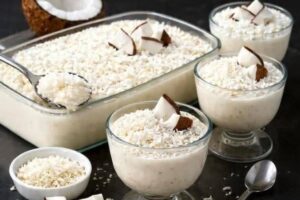 Sobremesa de Coco Diet Mais Cremosa do Mundo Que Parece Manjar de Festa
