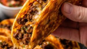 Taco Smashed de Carne e Queijo: Crocante, Suculento e Cheio de Sabor Facinho de Fazer