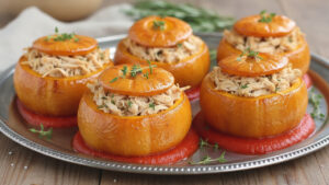 Nunca imaginei que mini abóboras recheadas fariam tanto sucesso antes mesmo da primeira garfada