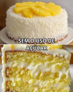 Bolo Trufado de Abacaxi Sem Açúcar: Receita Cremosa, Leve e Perfeita para Quem Busca Sobremesas Saudáveis