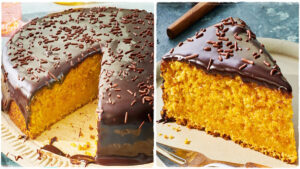 Bolo de Cenoura Húmido (ficou tão bom que logo desapareceu)